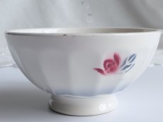 画像10: カフェオレボウル ミニバラのステンシル  (10)
