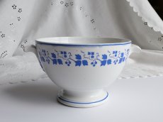 画像3: フランス アンティーク カフェオレボウル ブイヨンボウル  葡萄 (3)