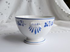 画像2: フランス アンティーク カフェオレボウル ブイヨンボウル  葡萄 (2)