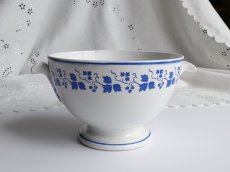 画像1: フランス アンティーク カフェオレボウル ブイヨンボウル  葡萄 (1)