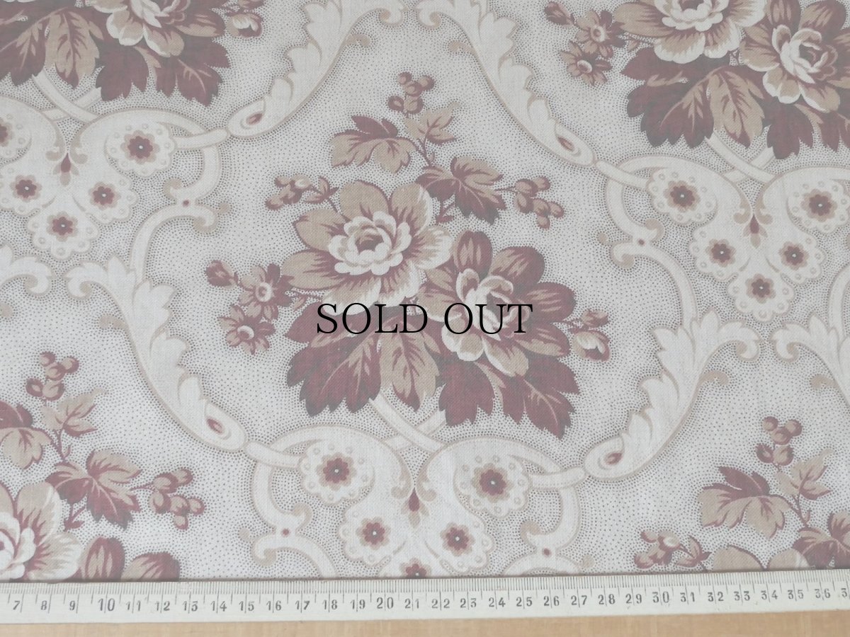 画像8: フランス アンティーク ファブリック 点描花模様　(在庫2→0)  (8)