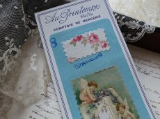 画像7: フランス アンティーク Au Printemps Paris 紙もの ファブリック サンプル シート B (7)