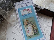 画像1: フランス アンティーク Au Printemps Paris 紙もの ファブリック サンプル シート B (1)