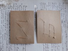 画像7: フランス製  ガラスボタンシート ダイヤ ＆ ラウンド 2枚セット (7)