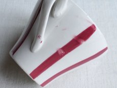 画像11: ディゴワン カップ 赤いしましま 2客セット A (11)