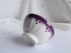 画像1: カフェオレボウル スミレのグラデーション (1)