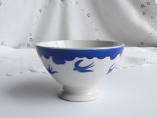 画像15: バドンヴィレー カフェオレボウル つばめ ブルー (15)