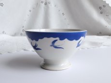 画像4: バドンヴィレー カフェオレボウル つばめ ブルー (4)