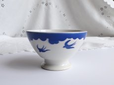 画像3: バドンヴィレー カフェオレボウル つばめ ブルー (3)