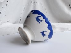 画像5: バドンヴィレー カフェオレボウル つばめ ブルー (5)