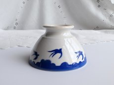 画像14: バドンヴィレー カフェオレボウル つばめ ブルー (14)