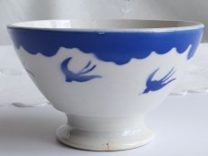 画像12: バドンヴィレー カフェオレボウル つばめ ブルー (12)