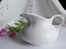 画像19: クレイユ モントロー 白い水差し  (19)