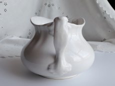 画像4: クレイユ モントロー 白い水差し  (4)
