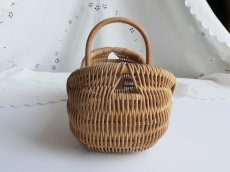 画像9: フランス アンティーク ピーナッツ型のパニエ  (9)
