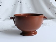 画像4: フランス アンティーク カフェオレボウル ブイヨンボウル  テラコッタ (4)