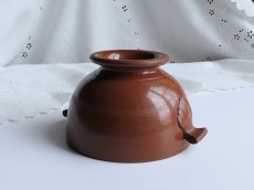 画像15: フランス アンティーク カフェオレボウル ブイヨンボウル  テラコッタ (15)