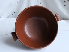 画像8: フランス アンティーク カフェオレボウル ブイヨンボウル  テラコッタ (8)