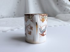 画像13: ジアン デミタス カップ  つばめと青鷺 2客セット A (13)