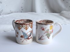 画像2: ジアン デミタス カップ  つばめと青鷺 2客セット B (2)