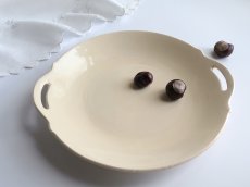 画像2: リュネヴィル ケーキプレート アイボリー (2)