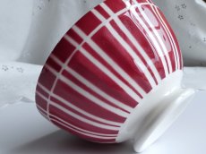 画像4: ディゴワン カフェオレボウル しましま ボルドー  (4)