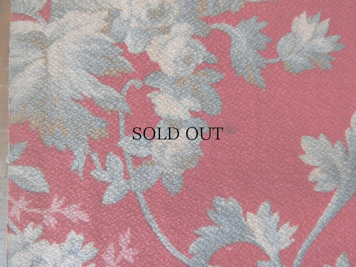 画像11: フランス アンティーク ファブリック ナポレオンIII  花籠 グランス　(在庫2→0) (11)