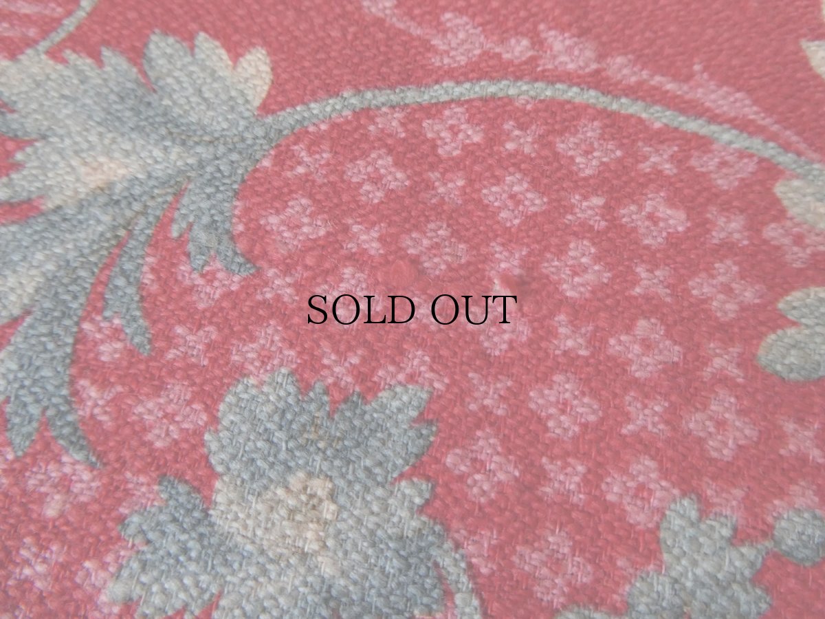 画像13: フランス アンティーク ファブリック ナポレオンIII  花籠 グランス　(在庫2→0) (13)