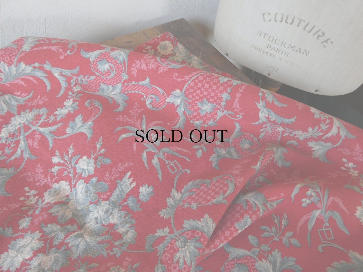 画像14: フランス アンティーク ファブリック ナポレオンIII  花籠 グランス　(在庫2→0) (14)