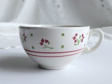 画像5: リュネヴィル カップ＆ソーサー 小花のステンシル B (5)