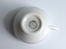 画像9: リュネヴィル カップ＆ソーサー 小花のステンシル B (9)
