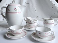 画像17: リュネヴィル カップ＆ソーサー 小花のステンシル B (17)