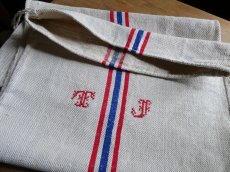 画像4: グレインサック トリコロール 赤のクロスステッチ TJ (4)