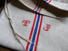 画像3: グレインサック トリコロール 赤のクロスステッチ TJ (3)
