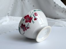 画像14: バドンヴィレー カフェオレボウル 若草と赤いお花 (14)