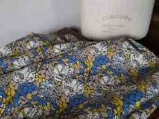 画像11: フランス ヴィンテージ ファブリック ポピーとモザイク (11)