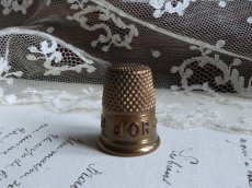 画像2: フランス アンティーク 指ぬき CABLE LOUIS L'OR (2)
