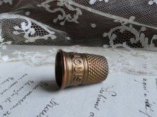 画像8: フランス アンティーク 指ぬき CABLE LOUIS L'OR (8)