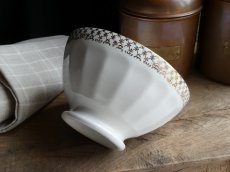 画像11: フランス ヴィンテージ  金彩のカフェオレボウル  (11)