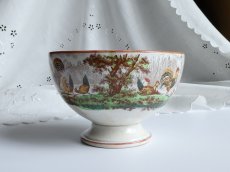 画像6: ヴィエイヤール ボルドー カフェオレボウル 水鳥とにわとり (6)