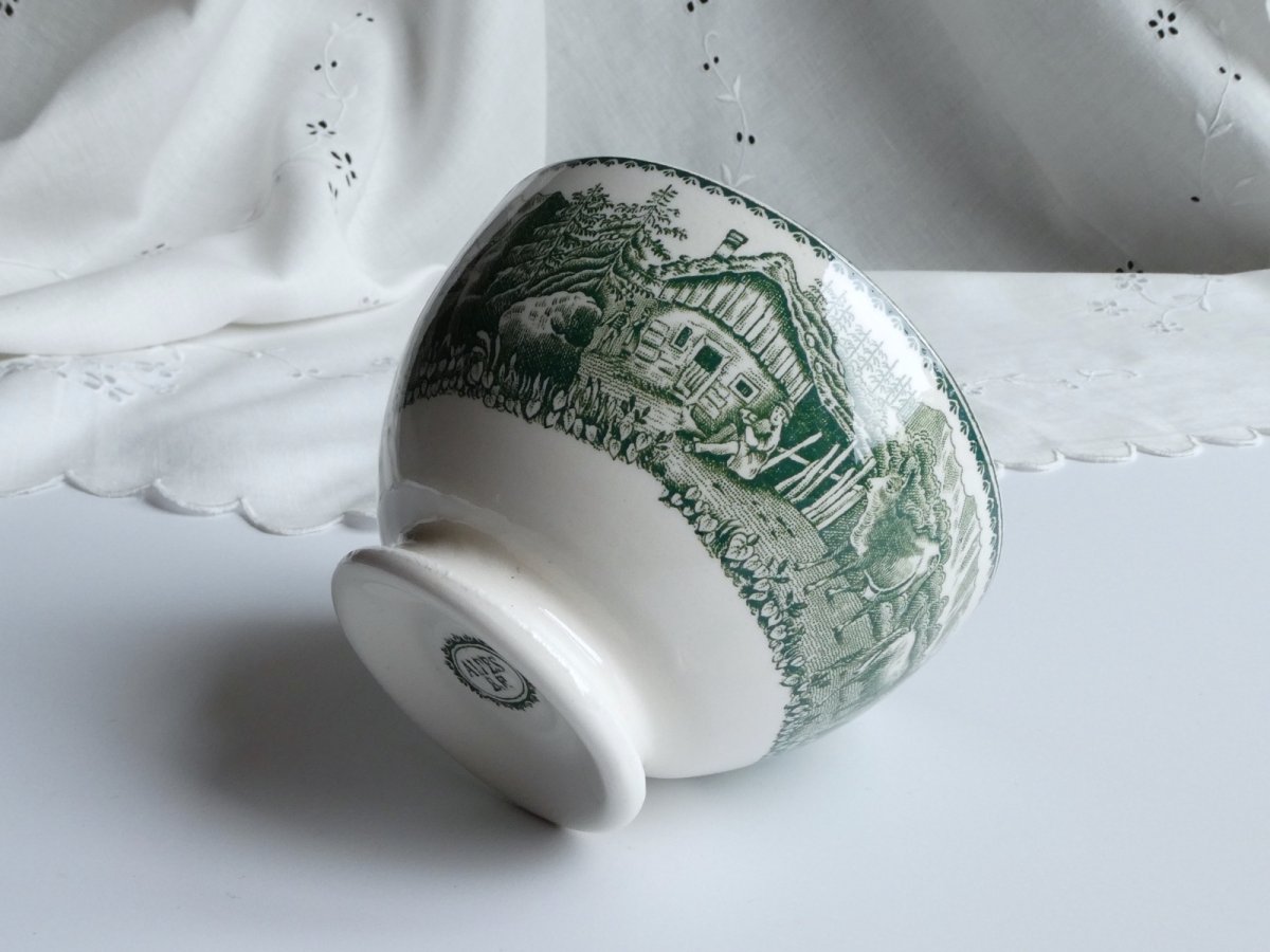 画像1: BOCH カフェオレボウル  '’ALPES''  アルプス グリーン (1)