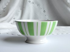 画像10: バドンヴィレー カフェオレボウル しましま ライム (10)