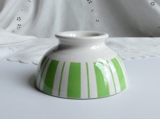 画像9: バドンヴィレー カフェオレボウル しましま ライム (9)