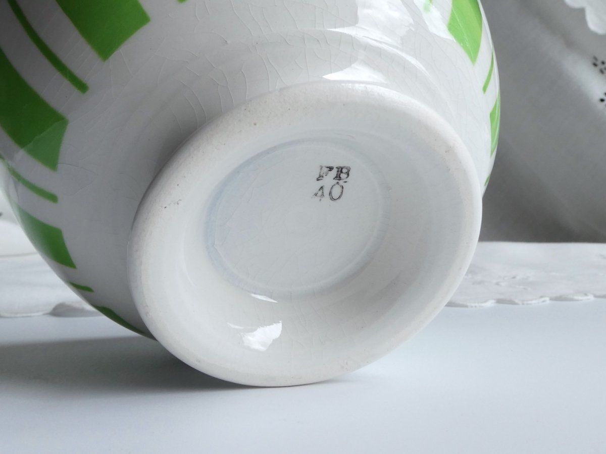 画像6: バドンヴィレー カフェオレボウル しましま ライム (6)