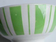 画像8: バドンヴィレー カフェオレボウル しましま ライム (8)