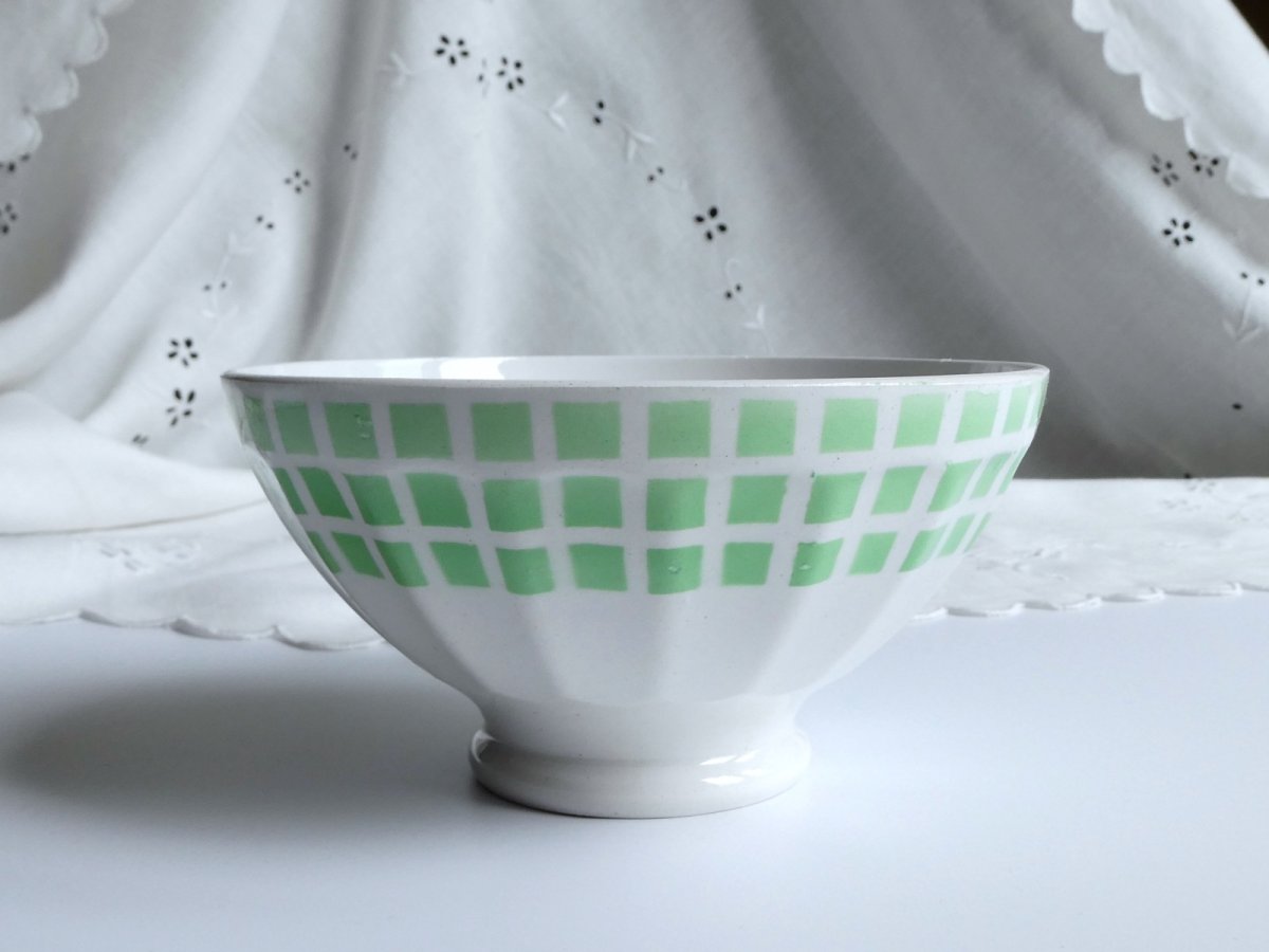 画像10: フランス ヴィンテージ カフェオレボウル モザイクタイル (10)