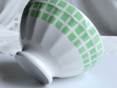 画像12: フランス ヴィンテージ カフェオレボウル モザイクタイル (12)