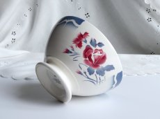 画像3: ディゴワン＆サルグミンヌ  カフェオレボウル '' NINA ROSA ''  フレンチブルー (3)