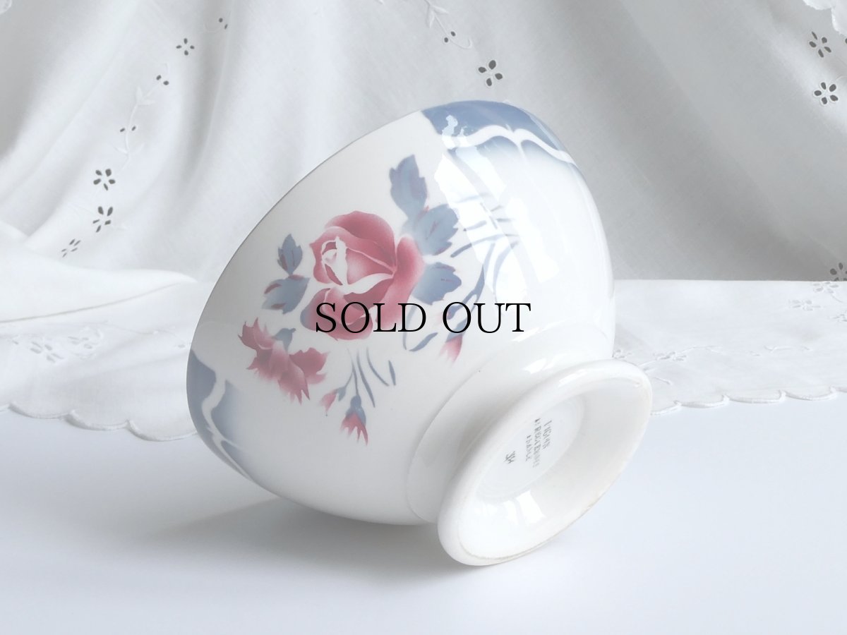 画像15: ディゴワン＆サルグミンヌ  カフェオレボウル '' NINA ROSA ''  フレンチブルー (15)