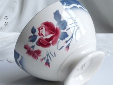 画像4: ディゴワン＆サルグミンヌ  カフェオレボウル '' NINA ROSA ''  フレンチブルー (4)